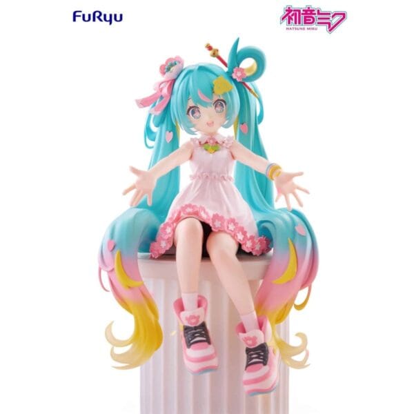 Hatsune Miku Noodle Stopper PVC Statue 10th Anniversary 14 cm